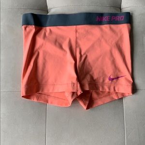 Nike pro spandex shorts